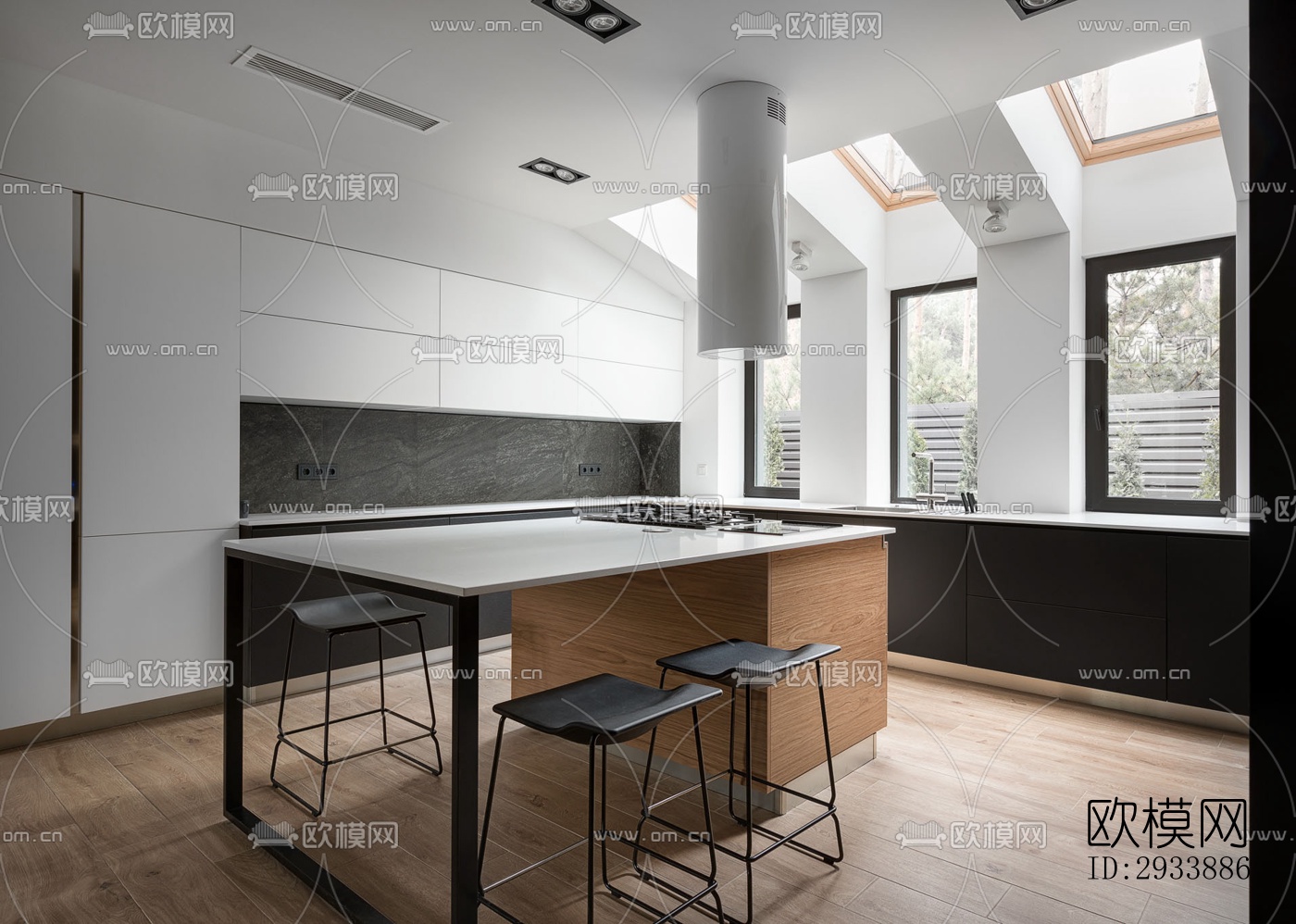 北欧别墅效果图下载（渲染图4）