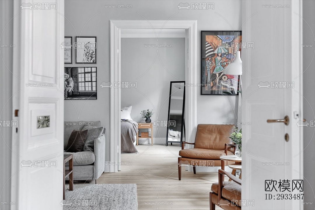 北欧公寓效果图下载（渲染图7）