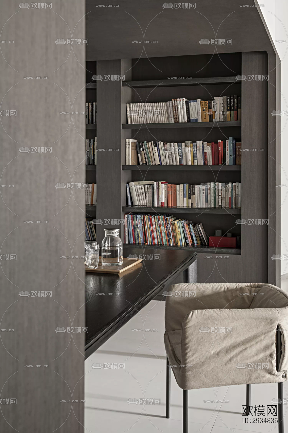 现代平层效果图下载（渲染图2）