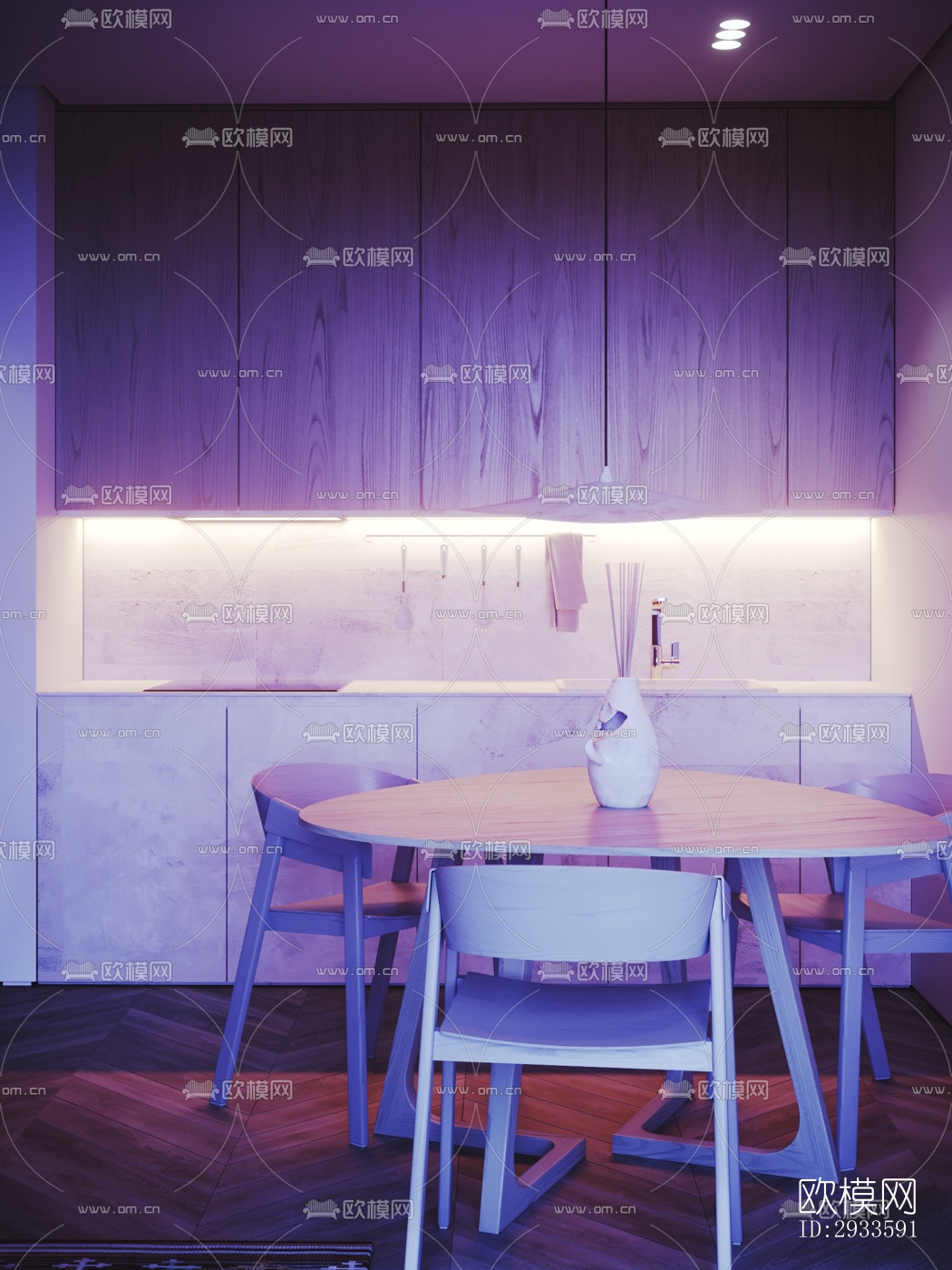 北欧公寓效果图下载（渲染图5）