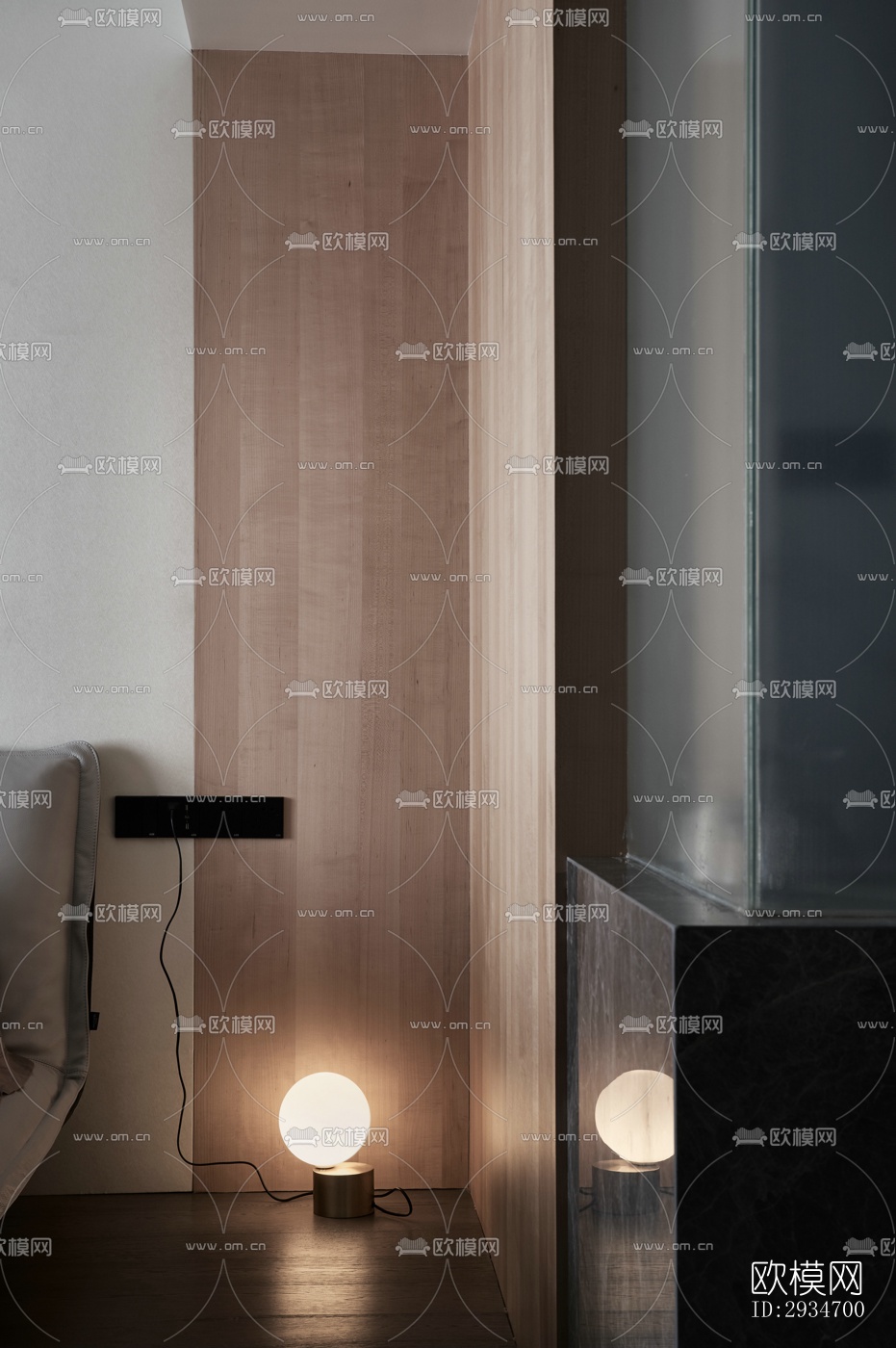 现代平层效果图下载（渲染图11）