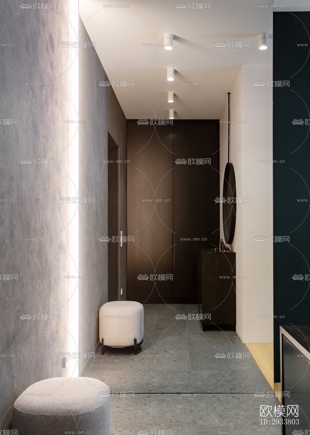 现代公寓效果图下载（渲染图9）