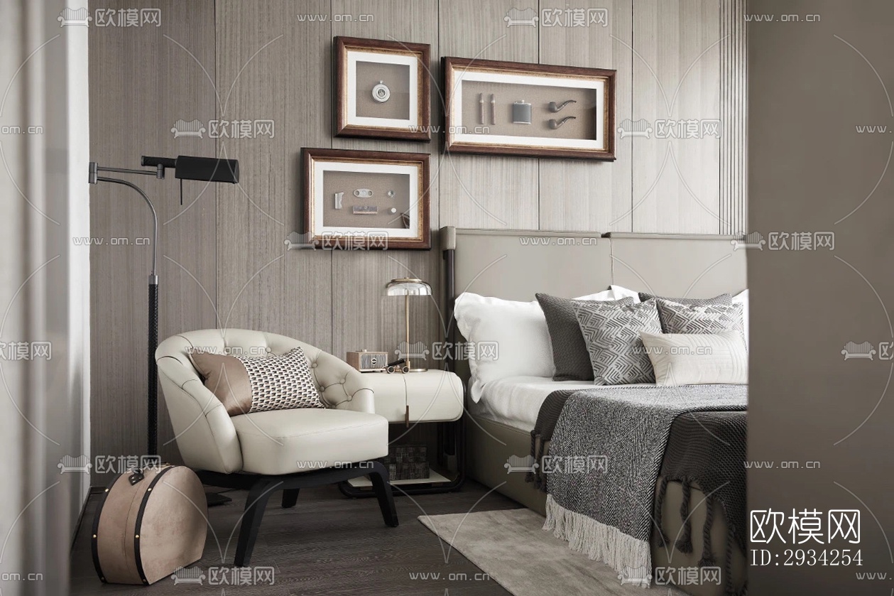 现代复式效果图下载（渲染图7）