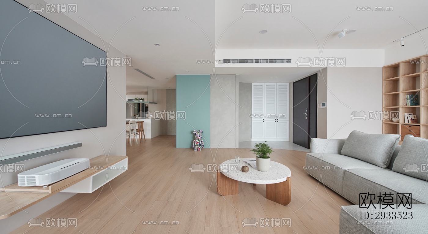 北欧公寓效果图下载（渲染图5）