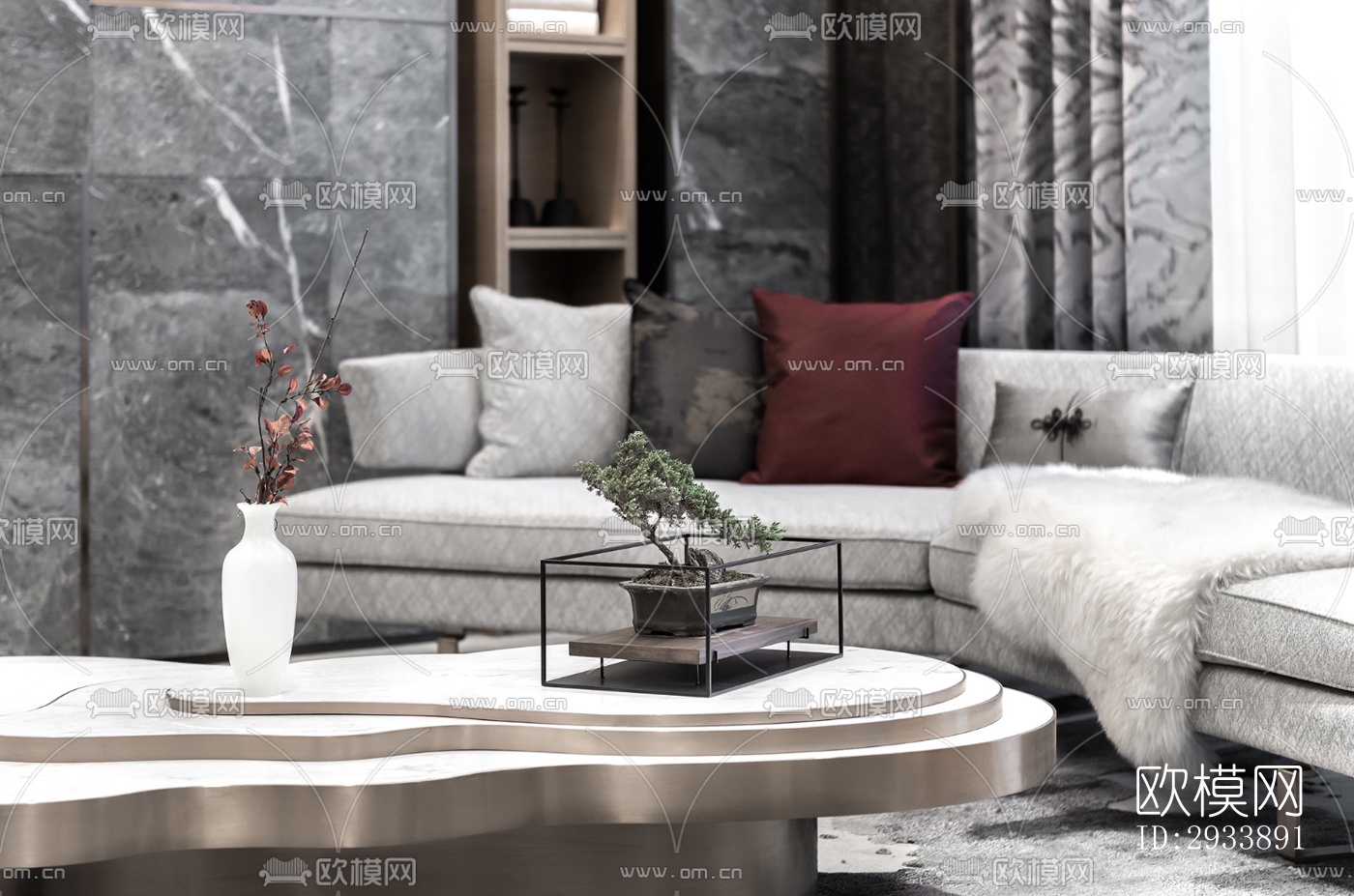 后现代别墅效果图下载（渲染图18）