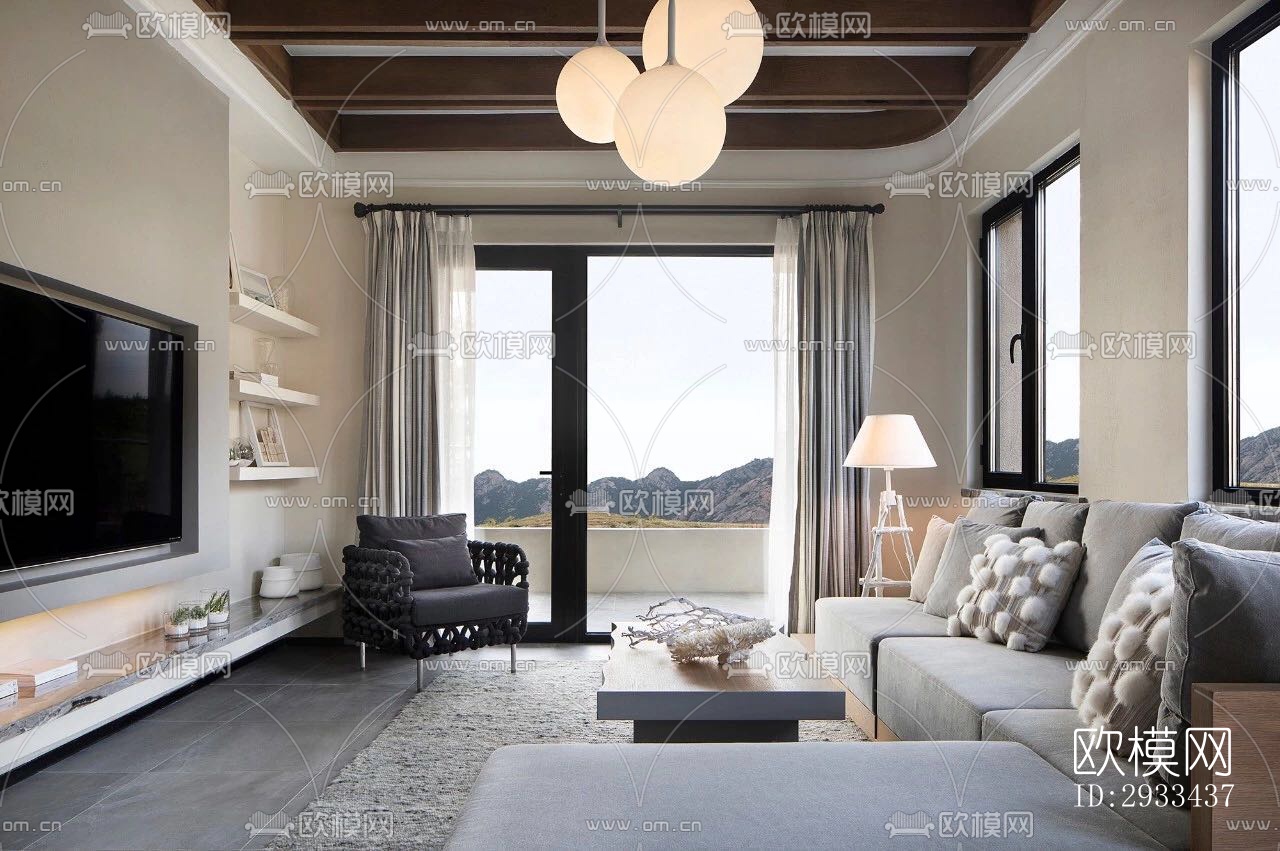 东南亚公寓效果图下载（渲染图7）