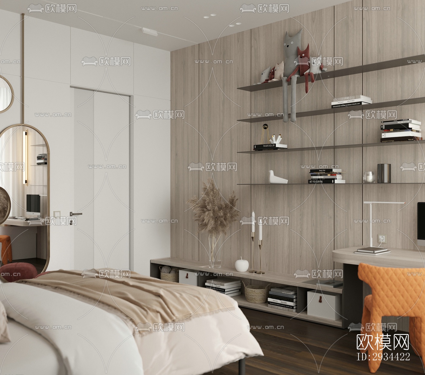 北欧平层效果图下载（渲染图10）