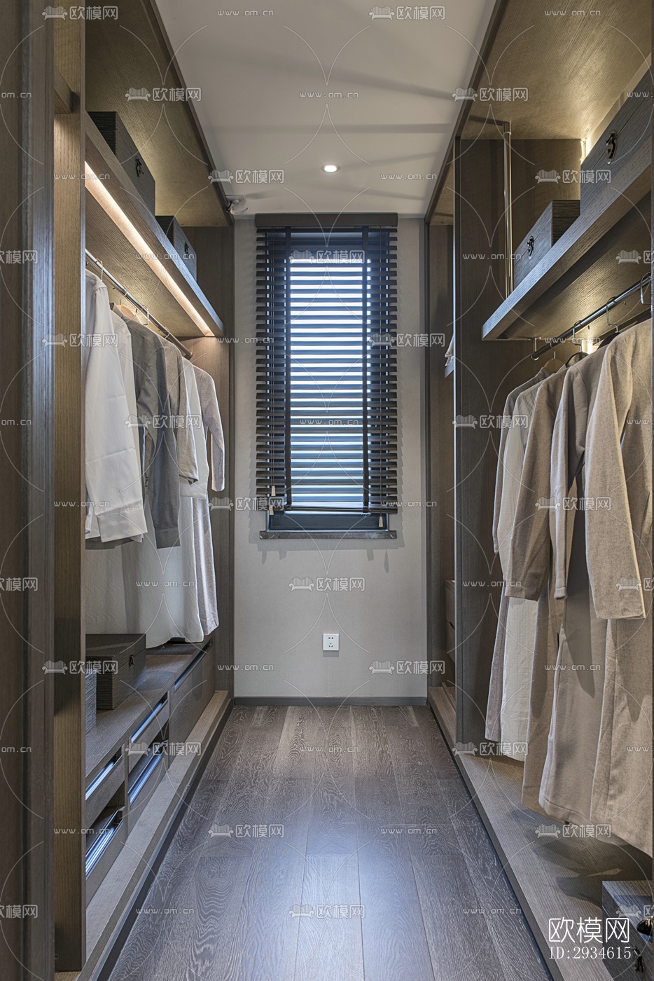 新中式平层效果图下载（渲染图17）