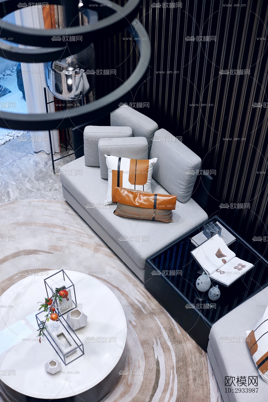 新中式别墅效果图下载（渲染图17）