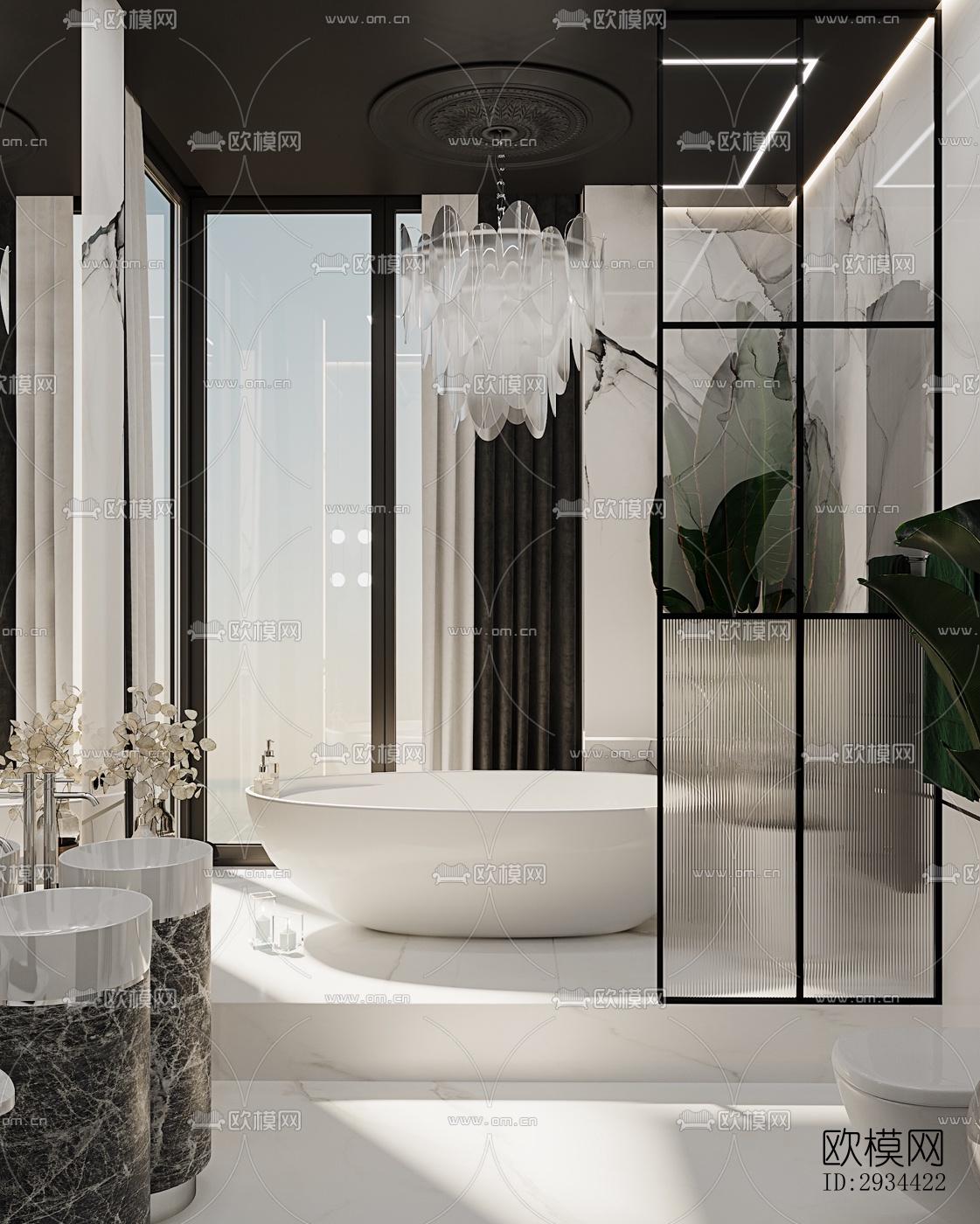 北欧平层效果图下载（渲染图16）