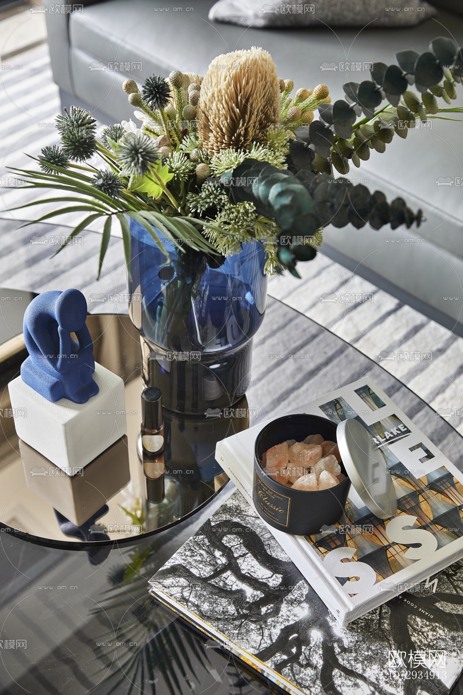 现代平层效果图下载（渲染图8）