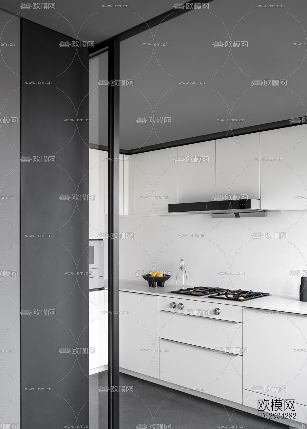 现代复式效果图下载（渲染图13）