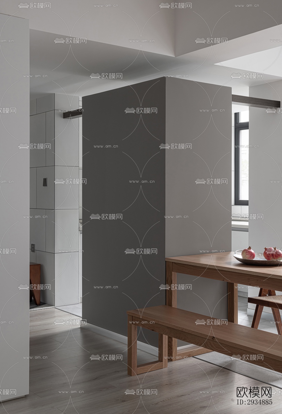 现代平层效果图下载（渲染图16）