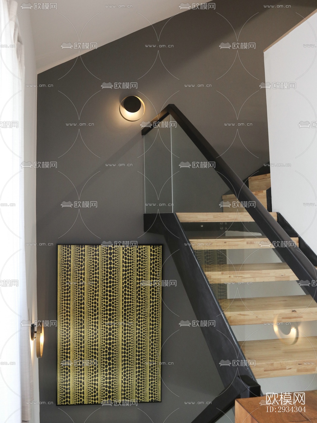 现代复式效果图下载（渲染图14）