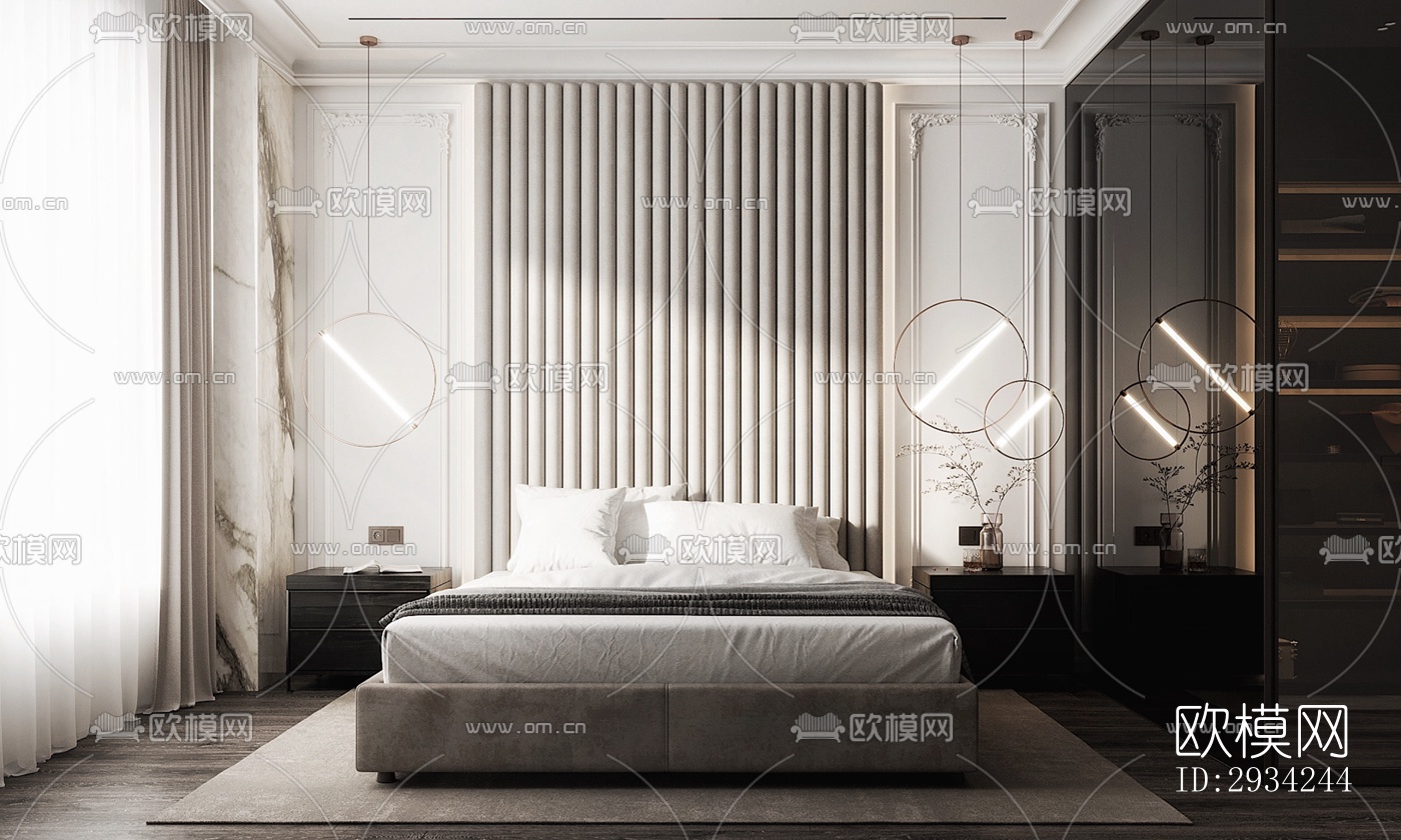 现代复式效果图下载（渲染图3）