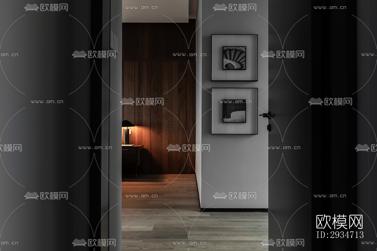 现代平层效果图下载（渲染图5）