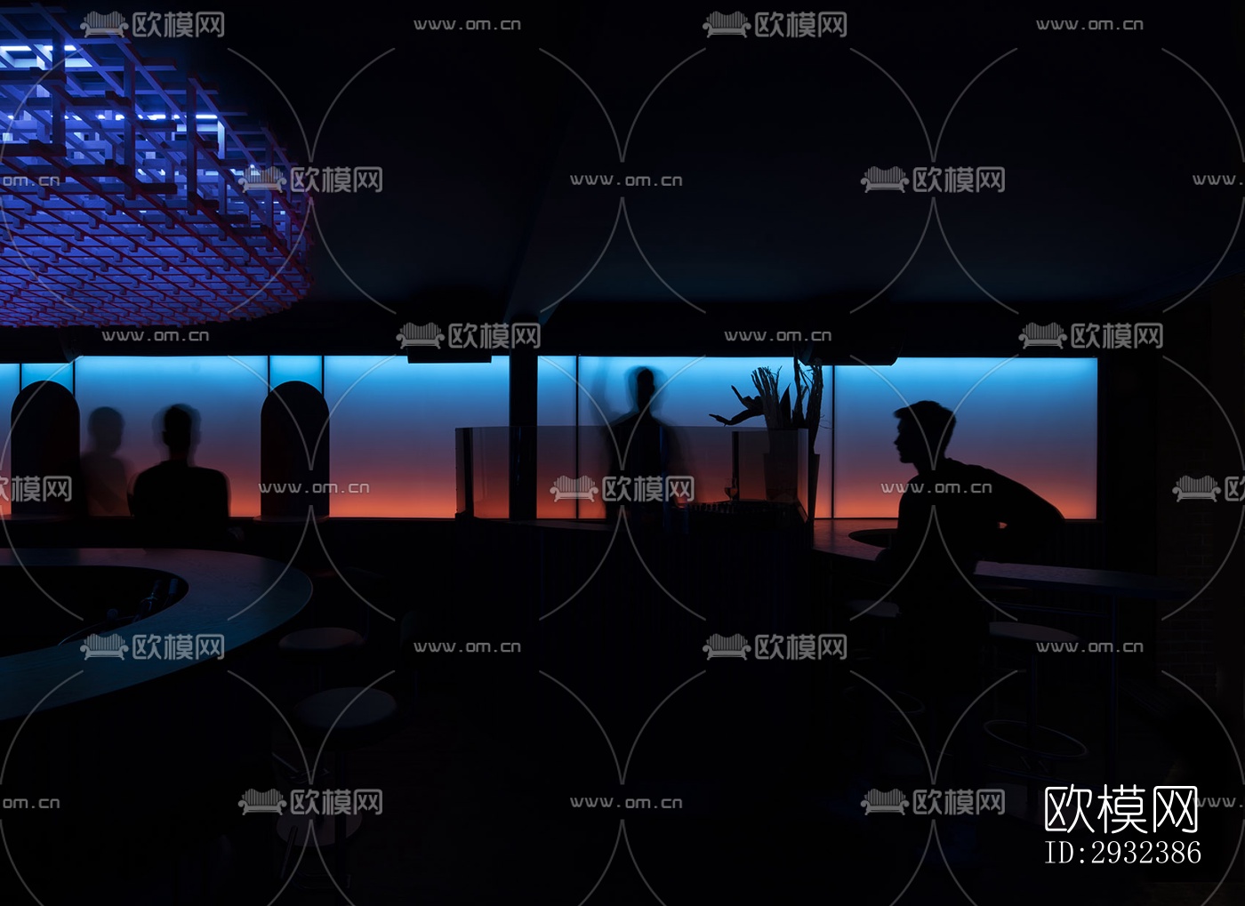 现代酒吧效果图下载（渲染图9）