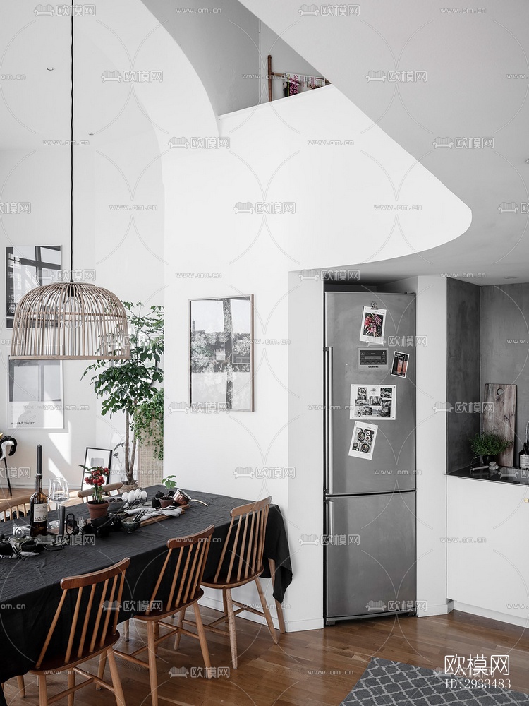 北欧公寓效果图下载（渲染图5）