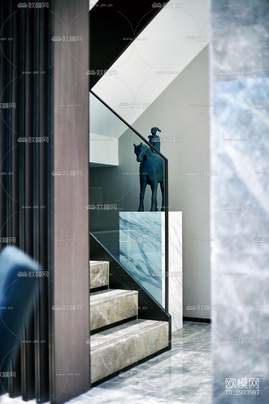 新中式别墅效果图下载（渲染图2）