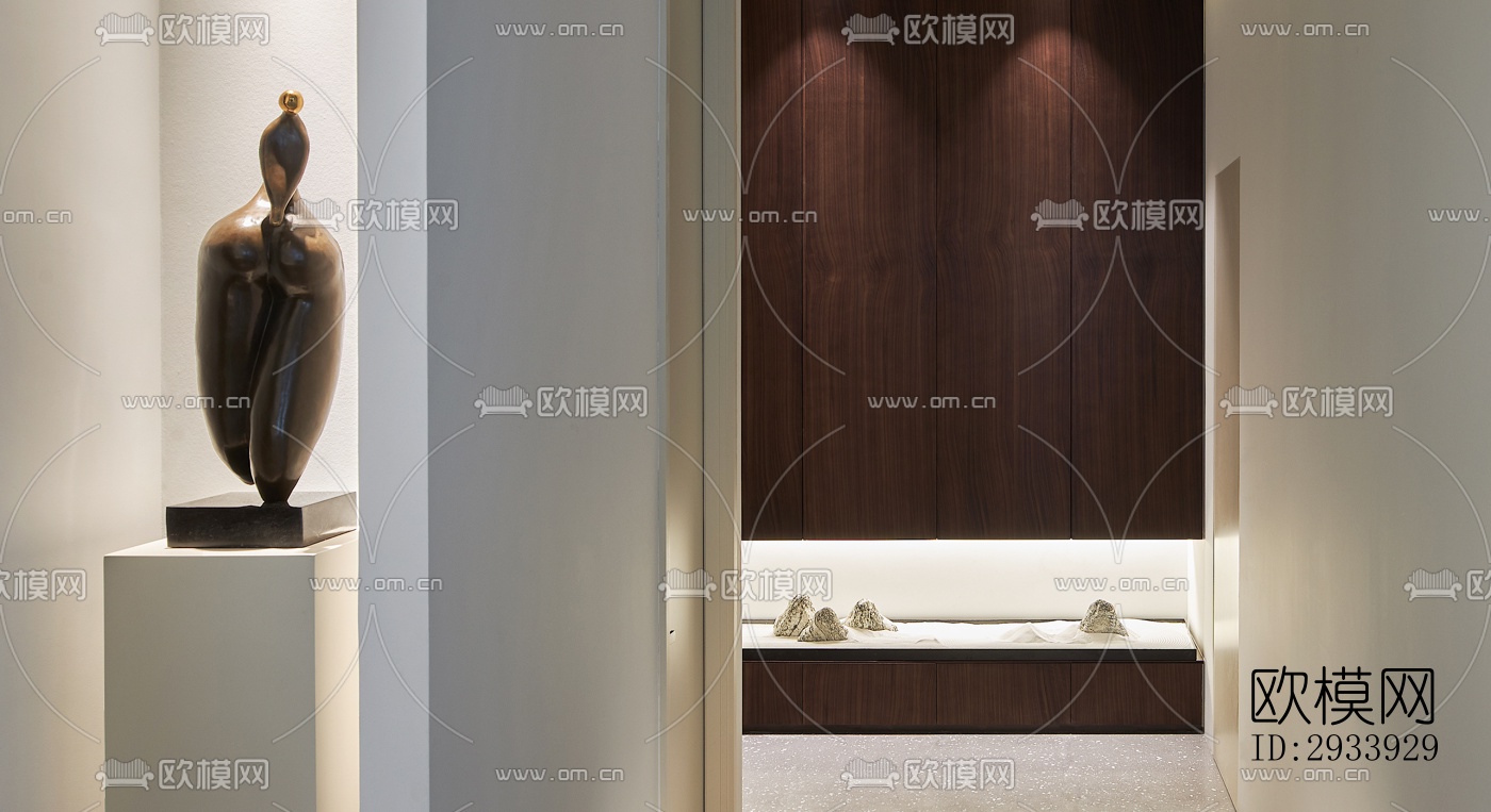 新中式别墅效果图下载（渲染图6）