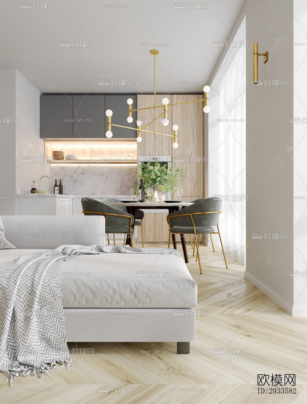 北欧公寓效果图下载（渲染图18）