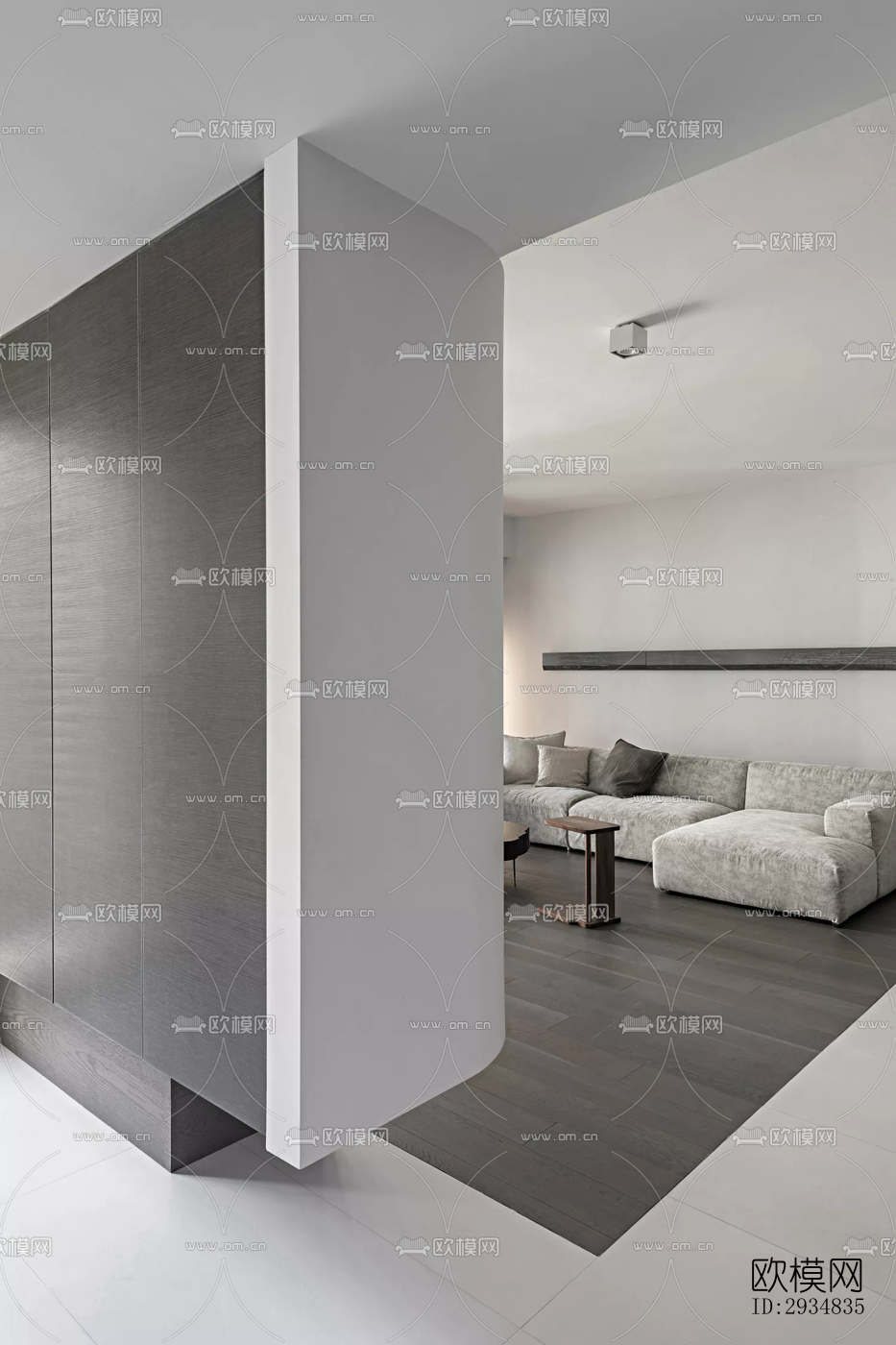 现代平层效果图下载（渲染图5）