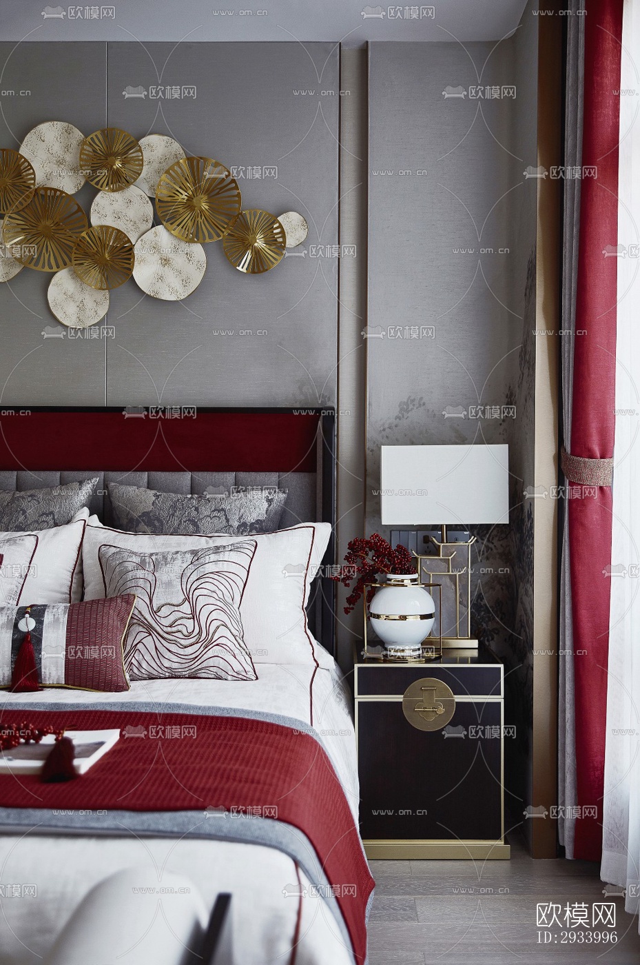 新中式别墅效果图下载（渲染图12）