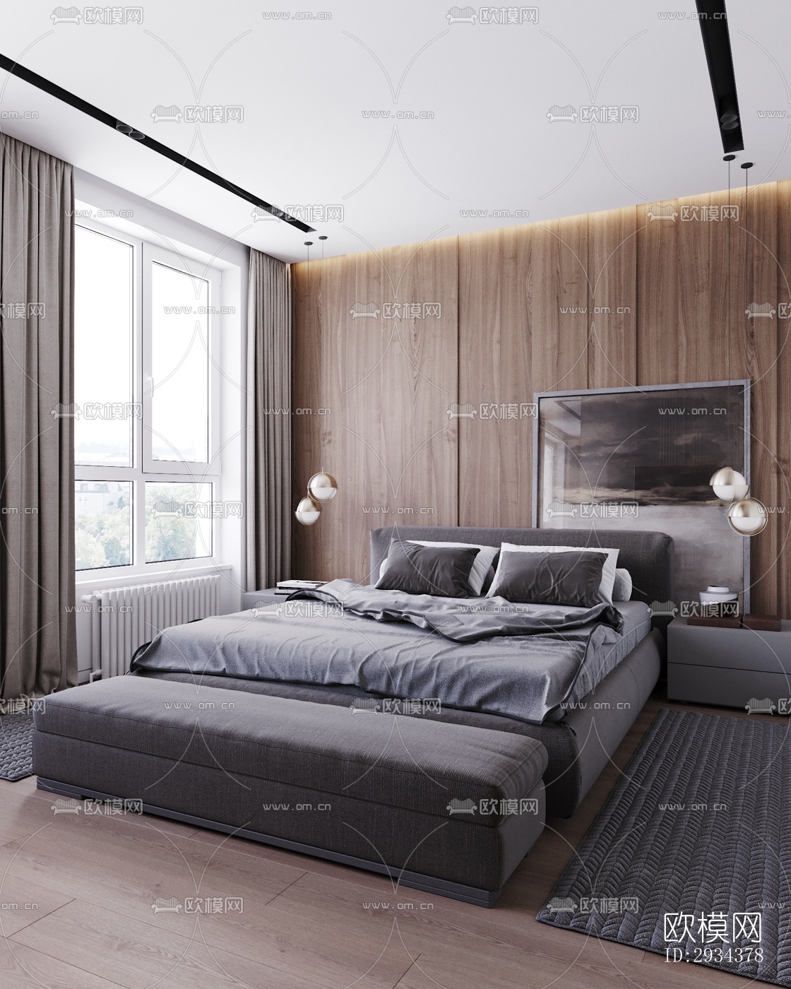 北欧平层效果图下载（渲染图3）