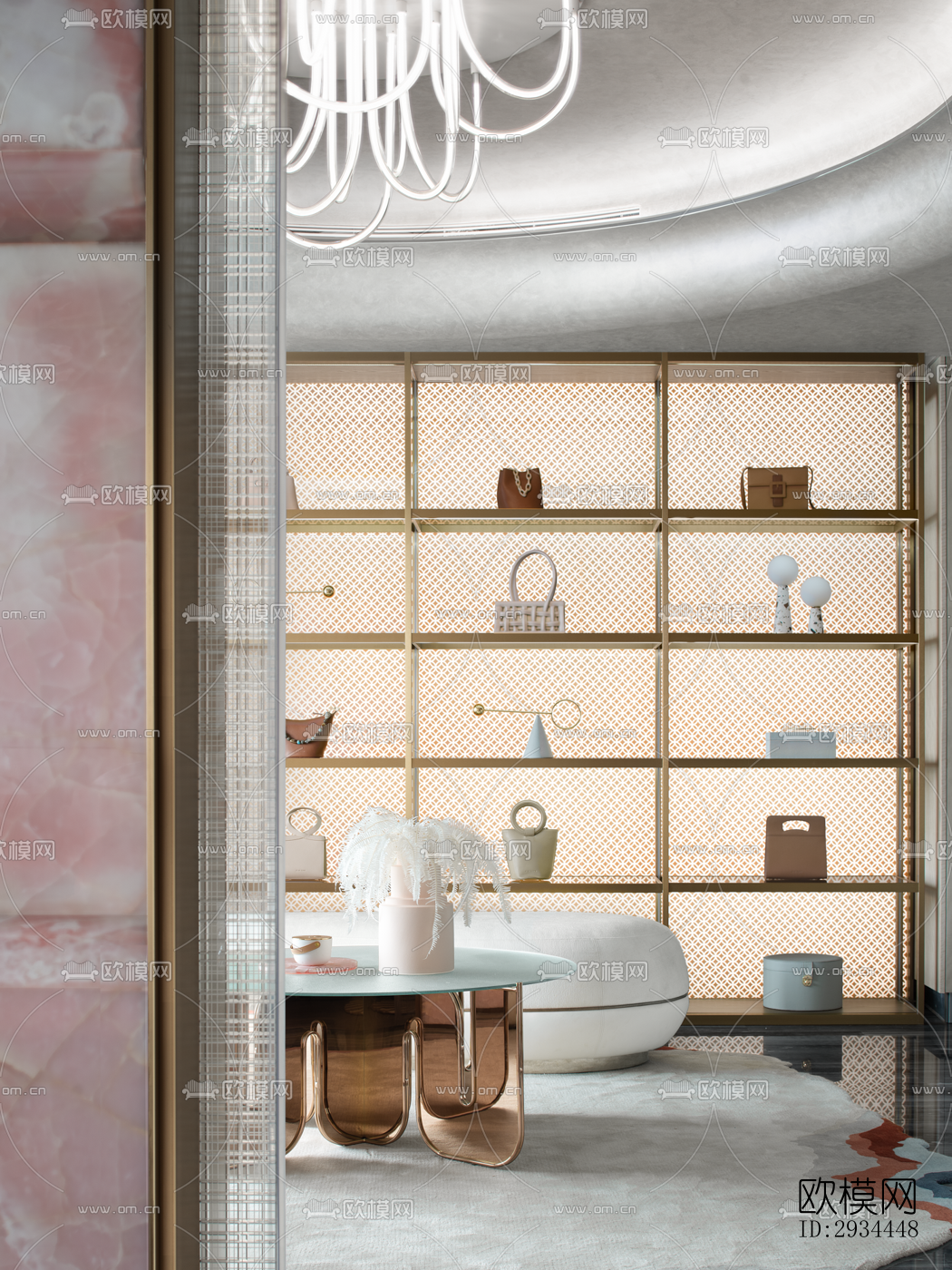 后现代平层效果图下载（渲染图14）