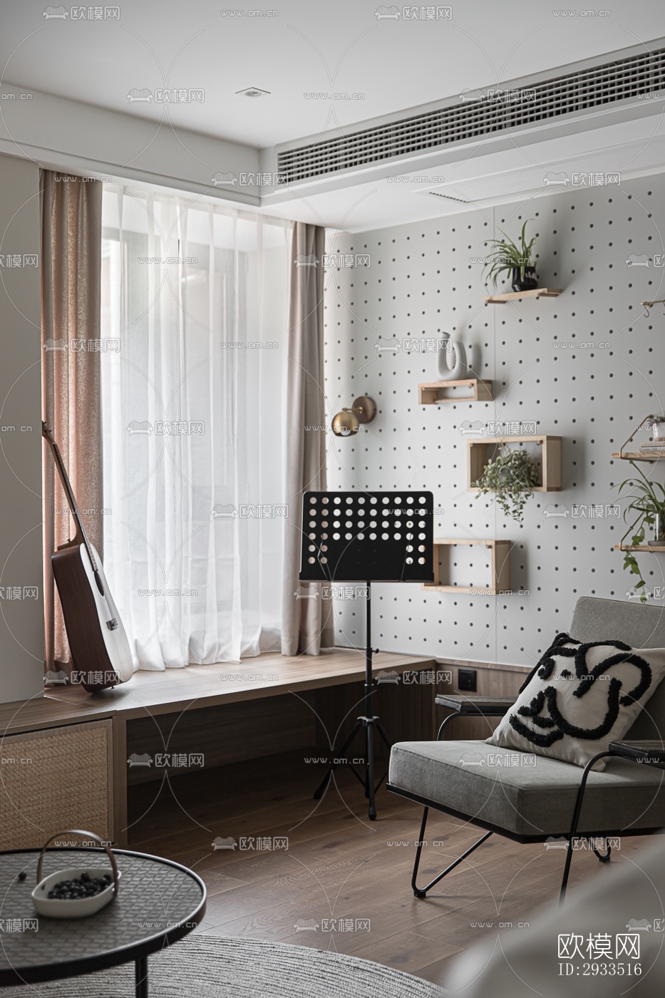 北欧公寓效果图下载（渲染图3）