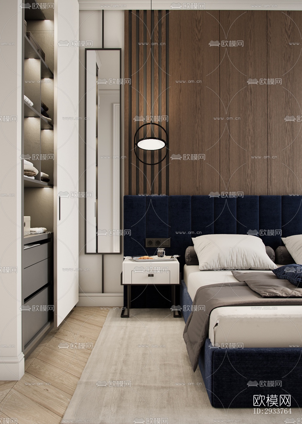 现代公寓效果图下载（渲染图6）