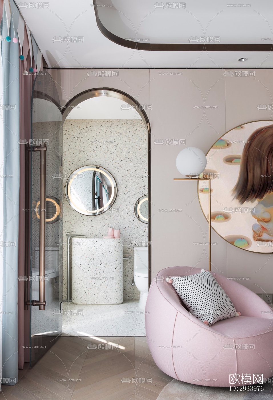 新中式别墅效果图下载（渲染图10）