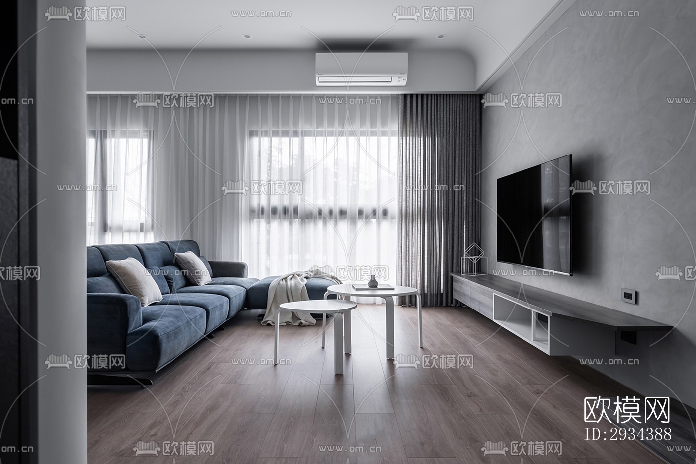 北欧平层效果图下载（渲染图13）