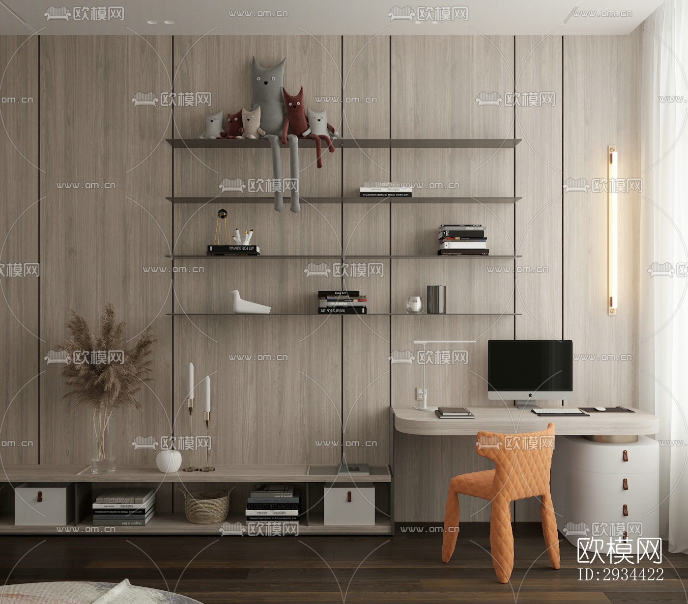 北欧平层效果图下载（渲染图7）