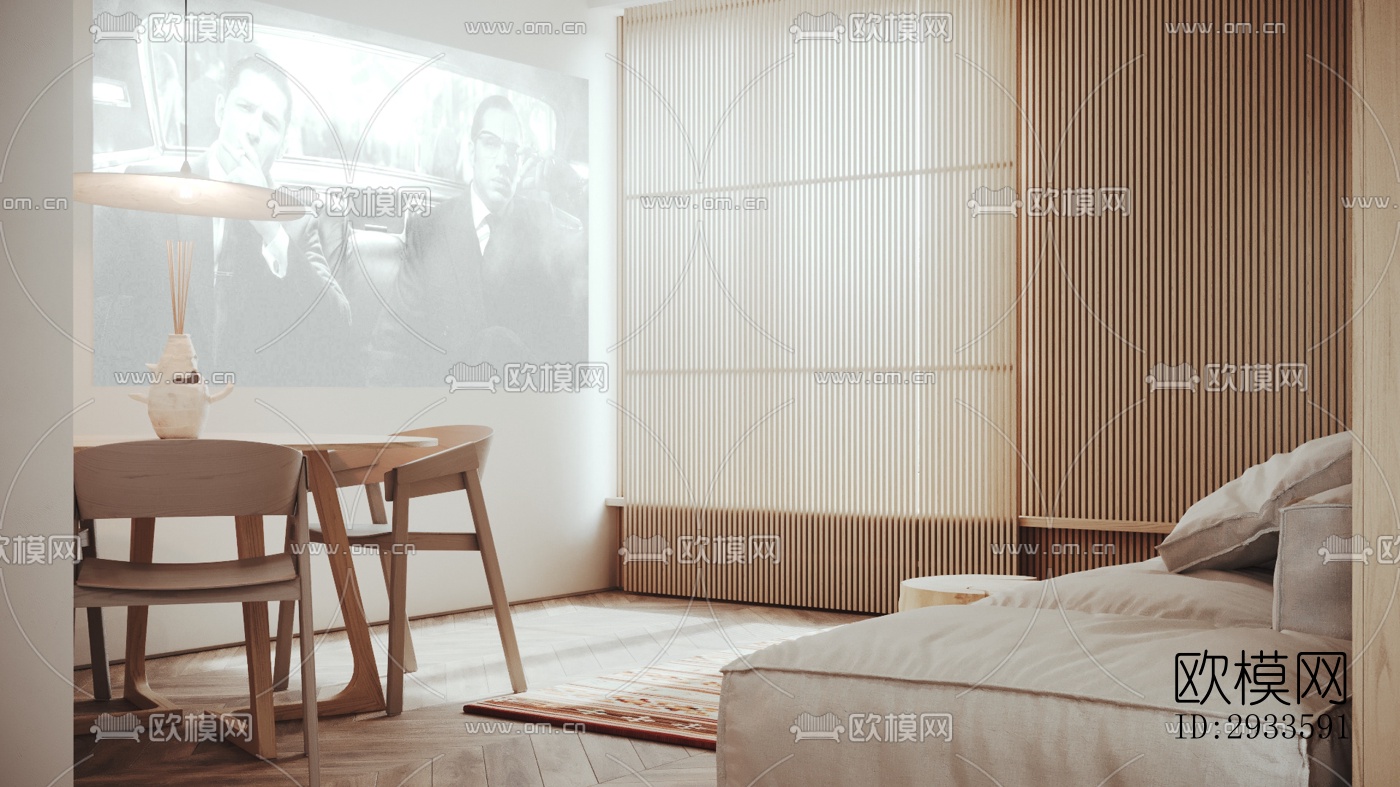 北欧公寓效果图下载（渲染图16）