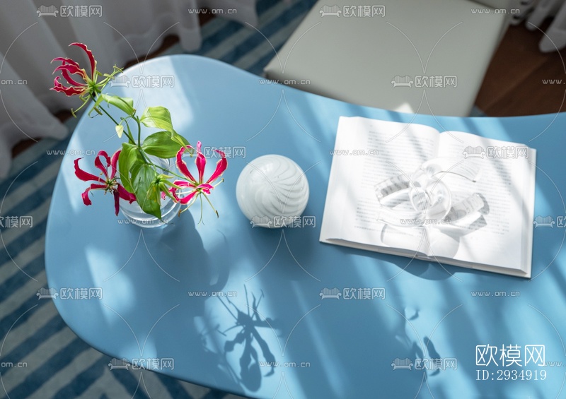 现代平层效果图下载（渲染图11）