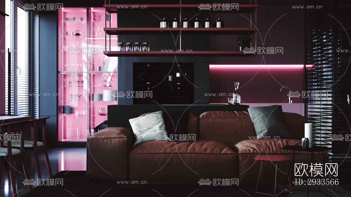 北欧公寓效果图下载（渲染图6）