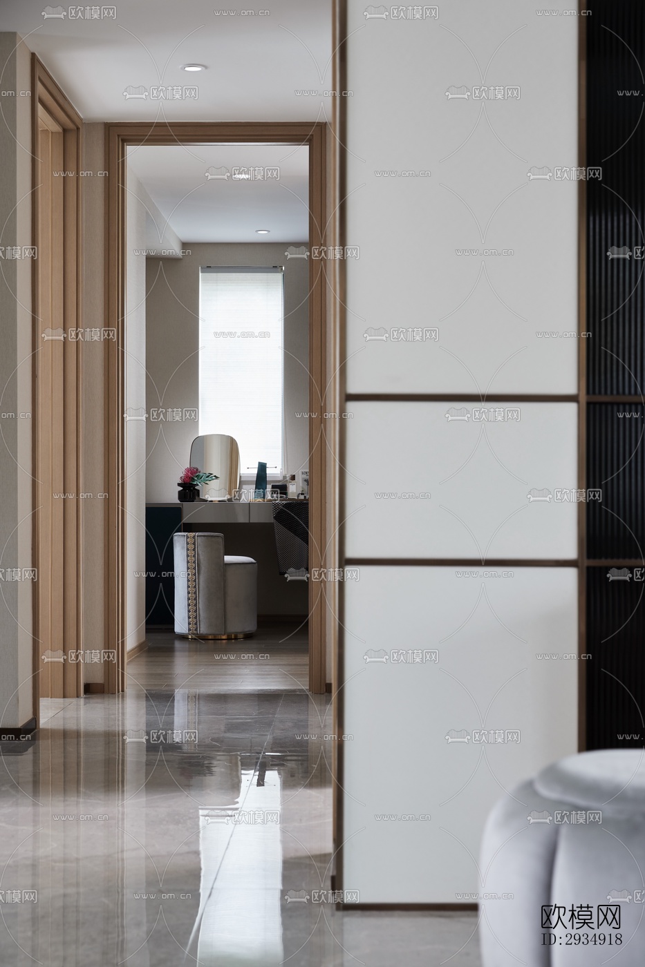 现代平层效果图下载（渲染图9）