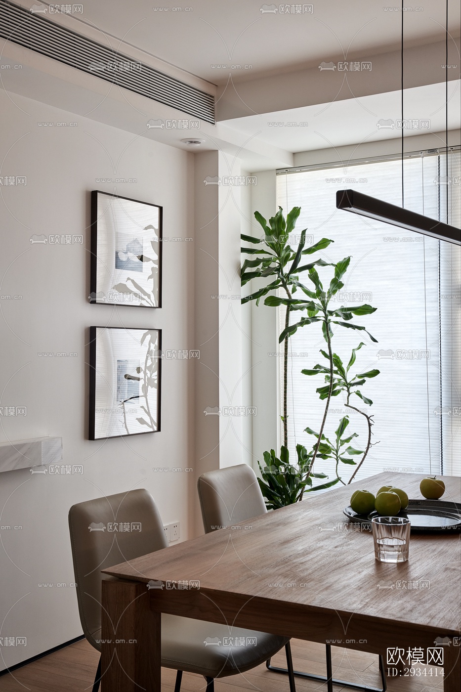 北欧平层效果图下载（渲染图2）