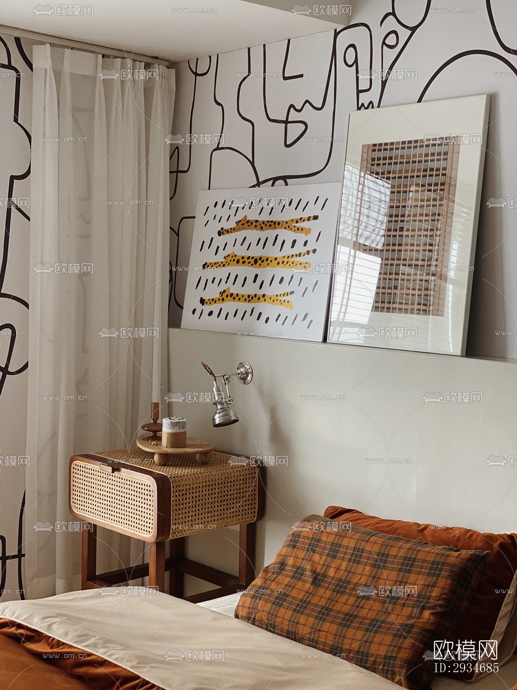 欧式平层效果图下载（渲染图5）