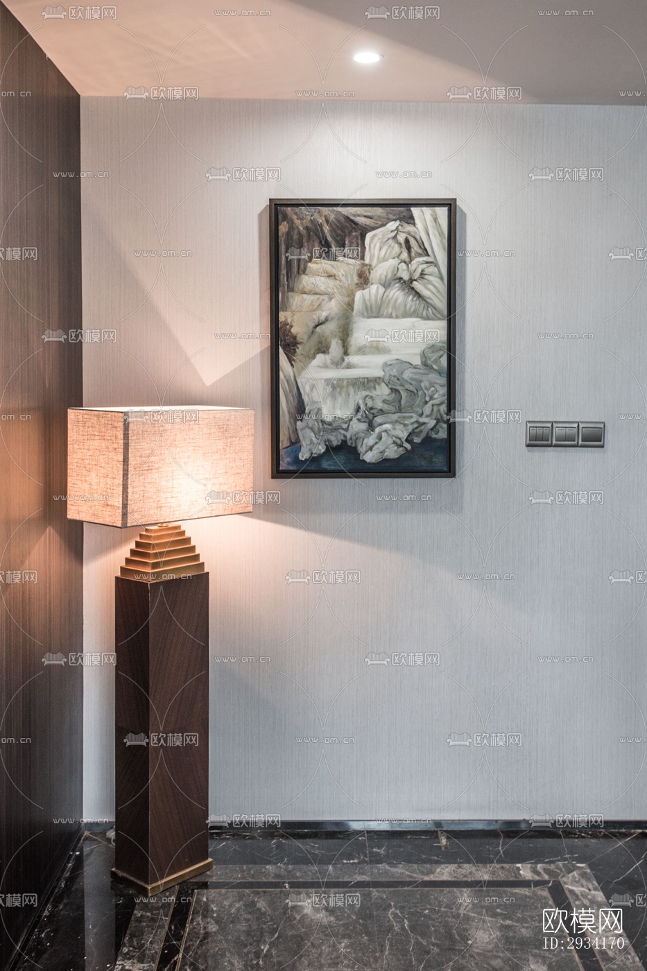 中式复式效果图下载（渲染图1）