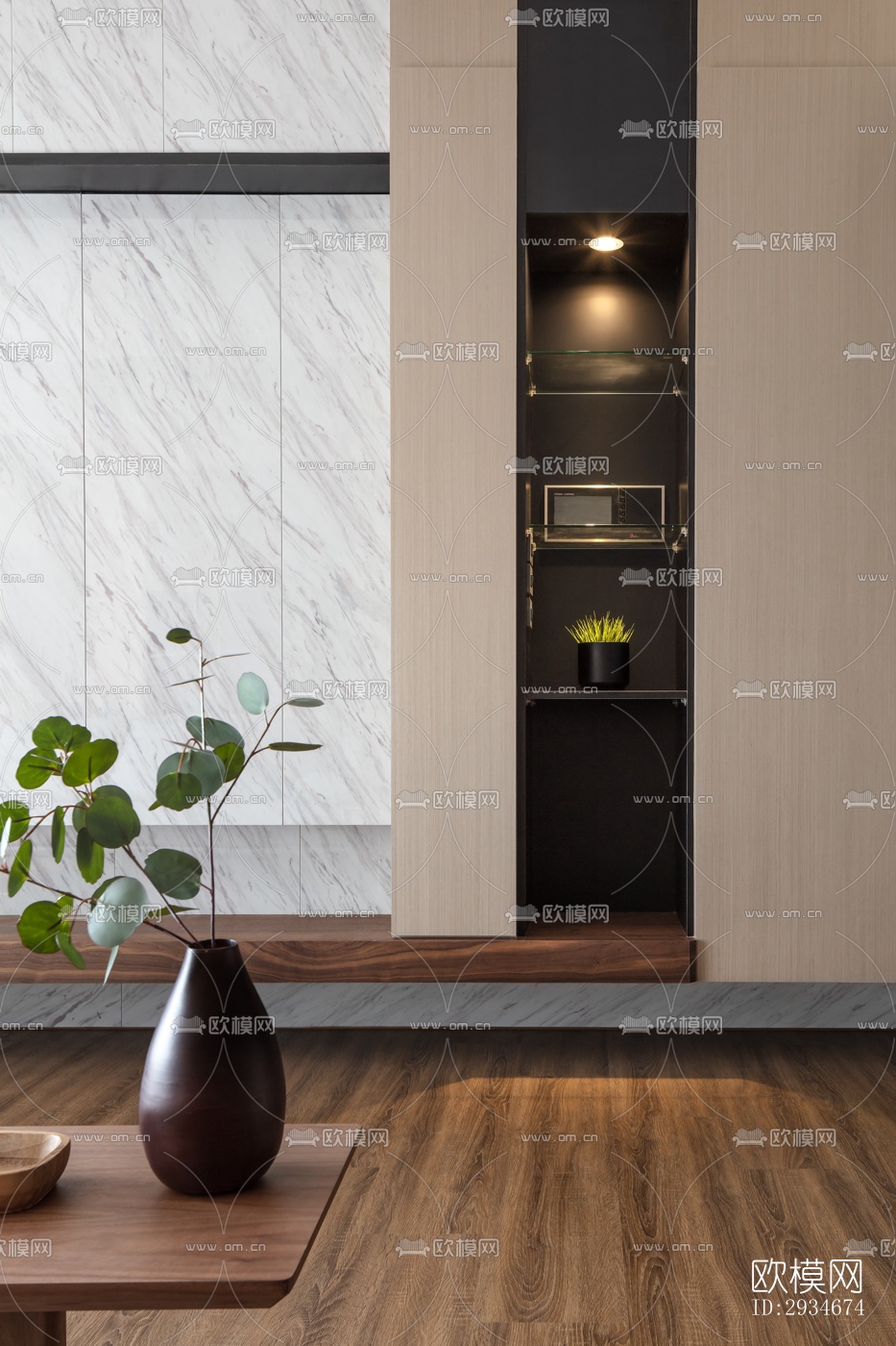 日式平层效果图下载（渲染图16）