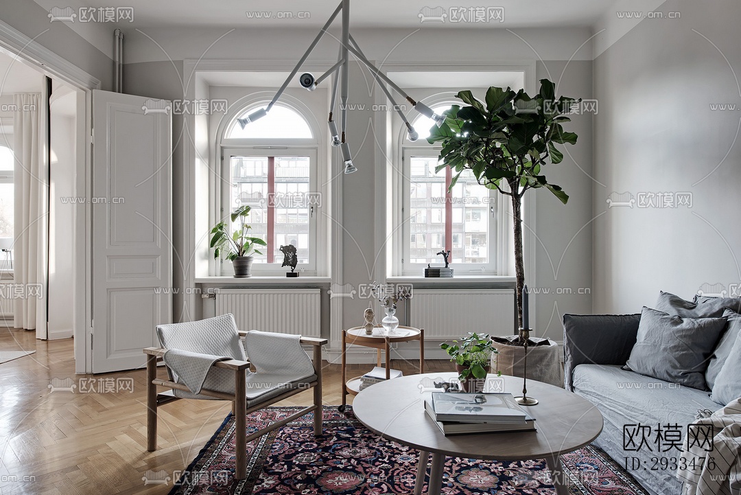 北欧公寓效果图下载（渲染图7）