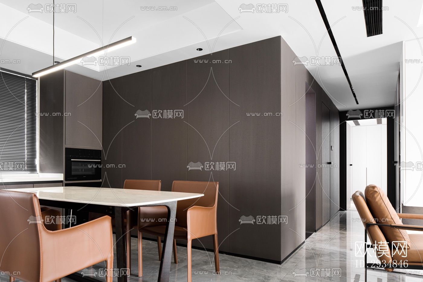 现代平层效果图下载（渲染图2）