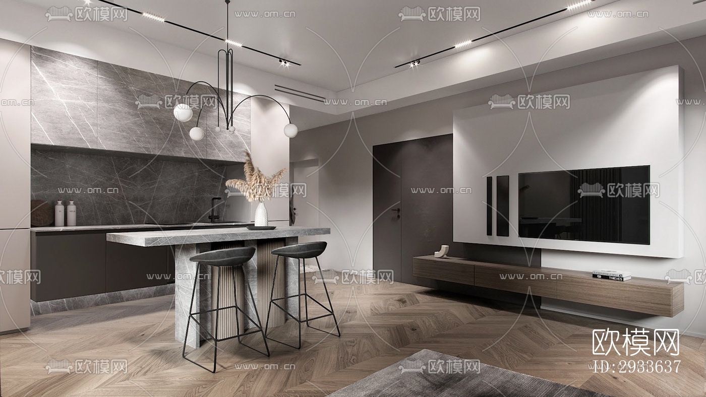 北欧公寓效果图下载（渲染图18）