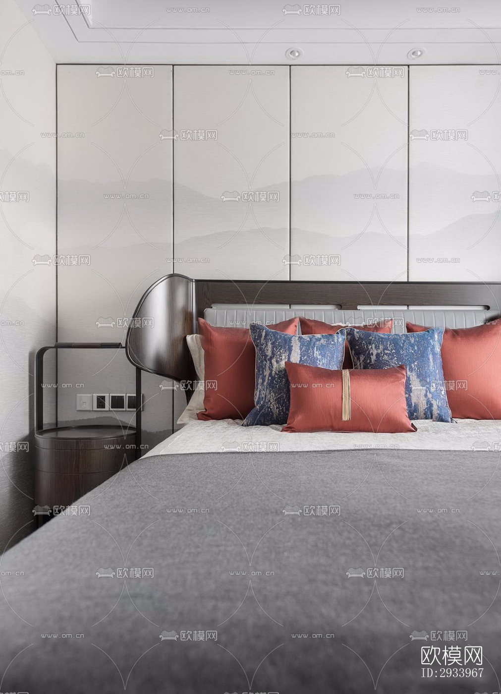 新中式别墅效果图下载（渲染图10）