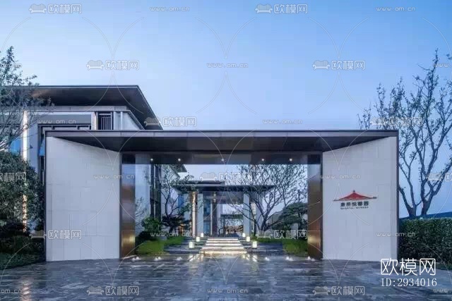 新中式别墅效果图下载（渲染图17）