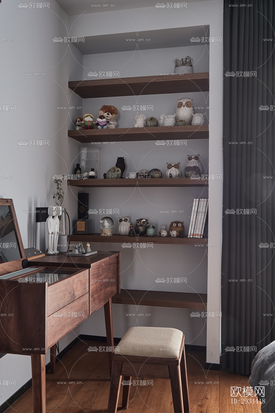 北欧平层效果图下载（渲染图6）