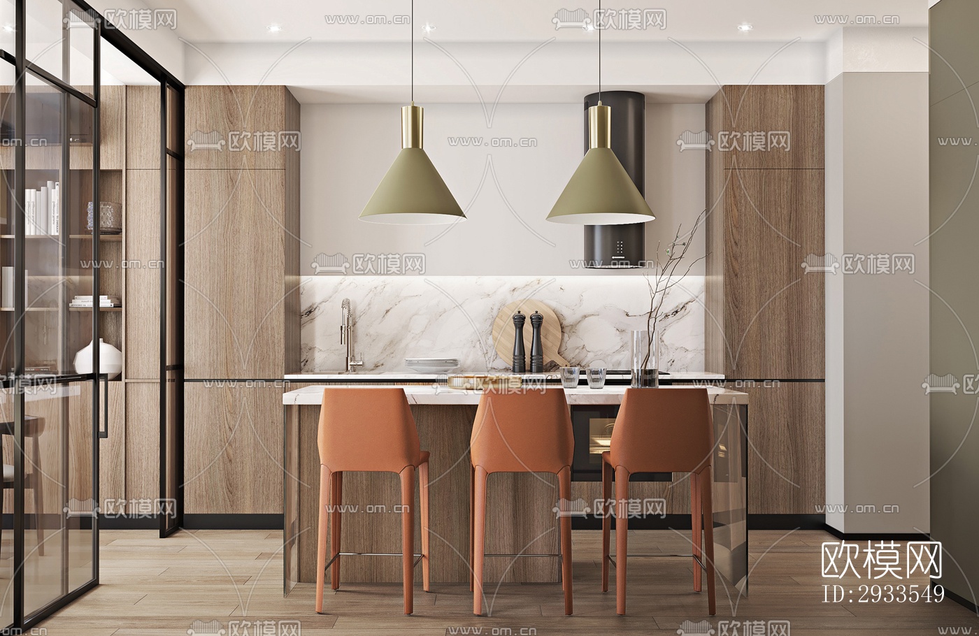 北欧公寓效果图下载（渲染图7）