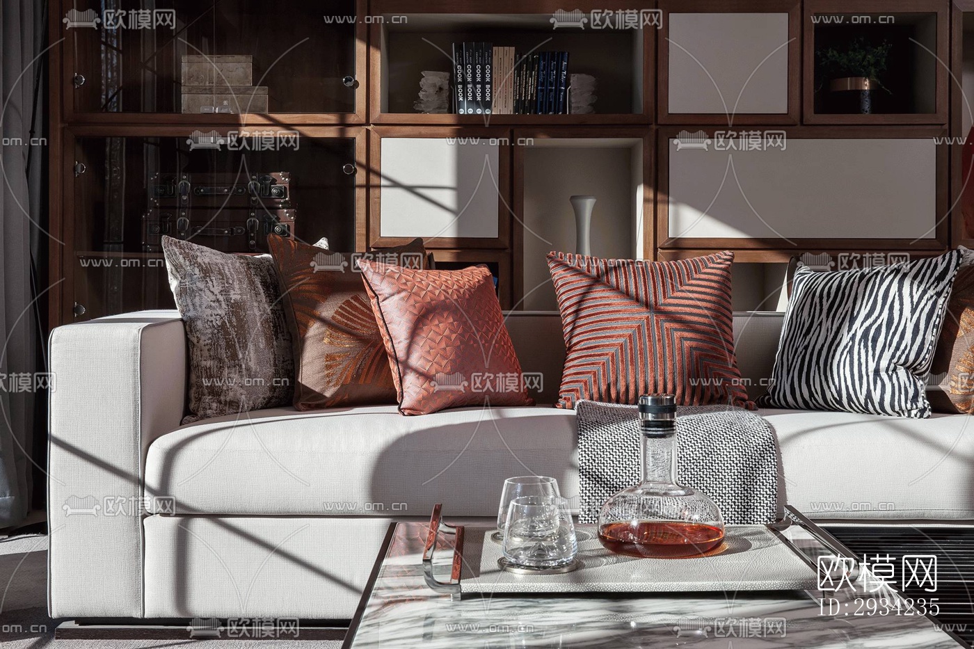 新中式复式效果图下载（渲染图14）